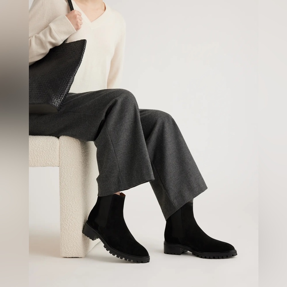 Quince Black Chelsea Boots